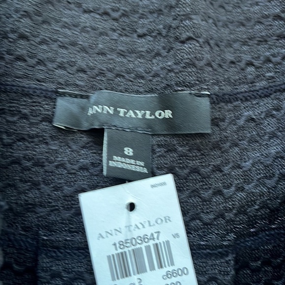 NWT Ann Taylor Black Pleated Flared Skirt Size 8 - Picture 10 of 11